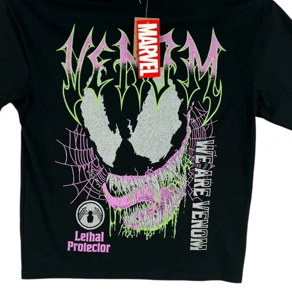 NWT Marvel Men's Regular Fit Short Sleeve Black T-shirt Sz Medium "We are venom" - Picture 1 of 8